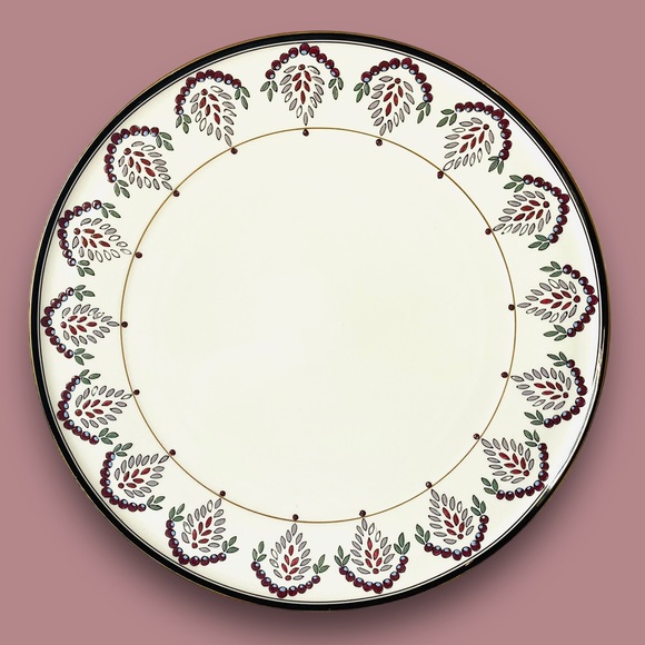 Vintage Christopher Stuart Royal Black 13” Bone China Platter Design M. Paradise - Picture 11 of 11